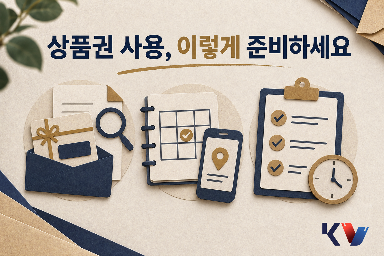 상품권 사용 계획을 세울 때 필요한 것부터 고르는 방법 안내 이미지