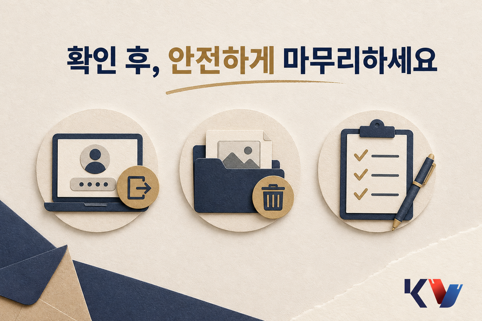 공용 기기에서 상품권을 확인했다면 로그아웃과 다운로드 파일을 점검해 주세요 안내 이미지